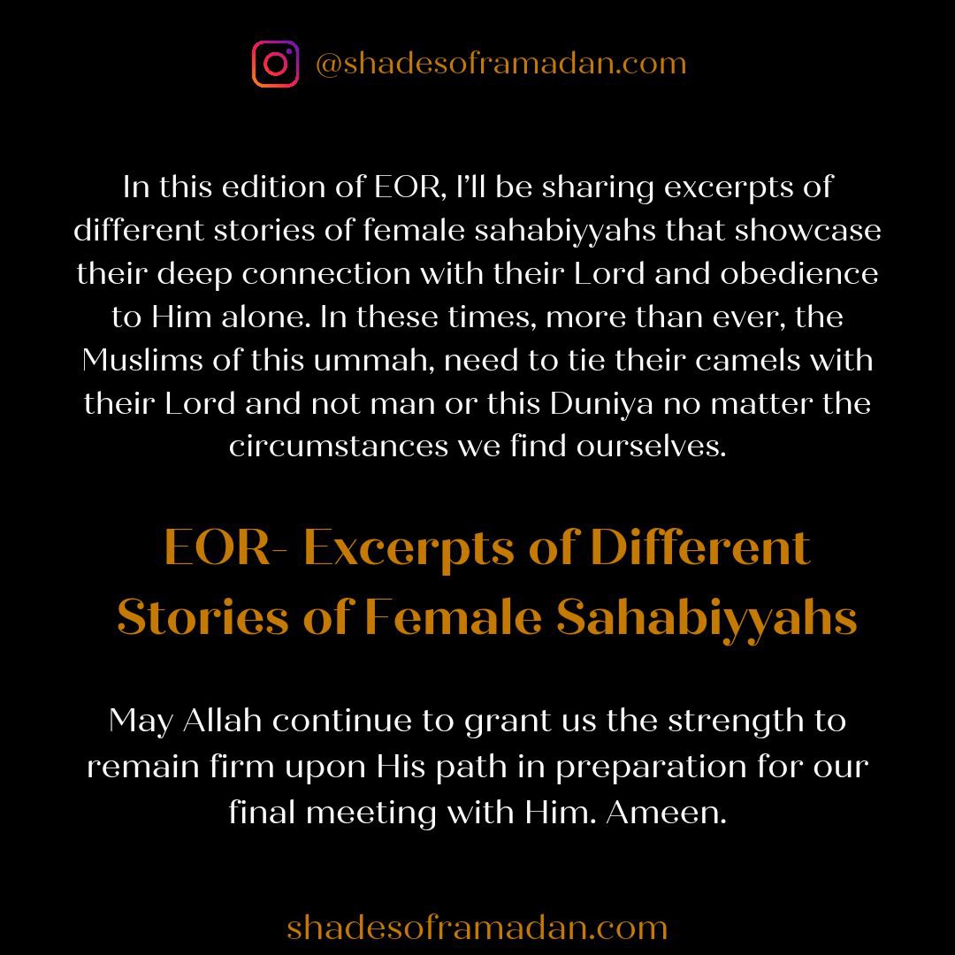 EOR: Different Stories of the Sahabas