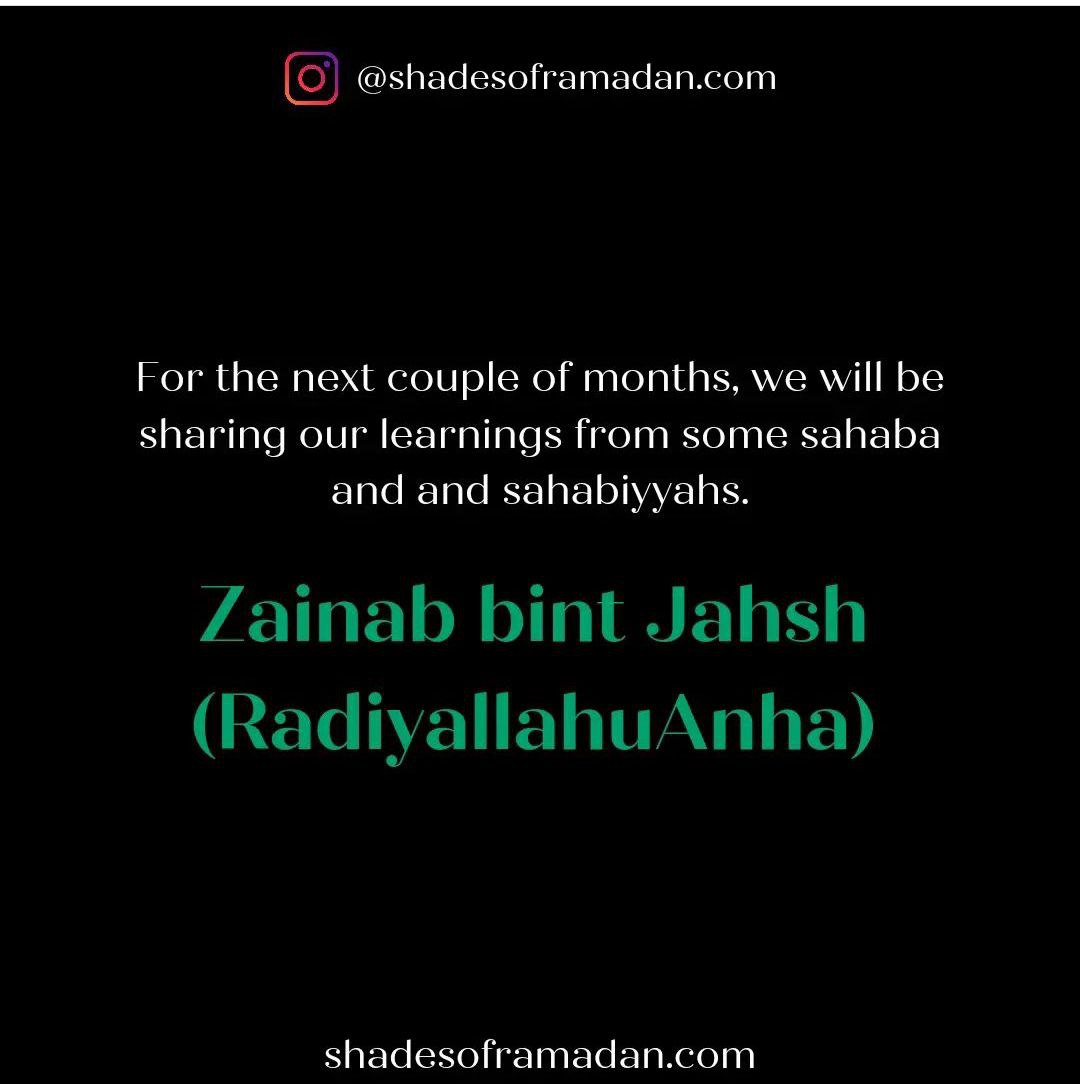 EOR: Our Mother Zainab bint Jahsh (RadiyallahuAnha)